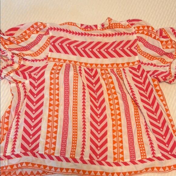 Old Navy Pink and Orange Geometric Blouse Size XXL - Picture 9 of 10